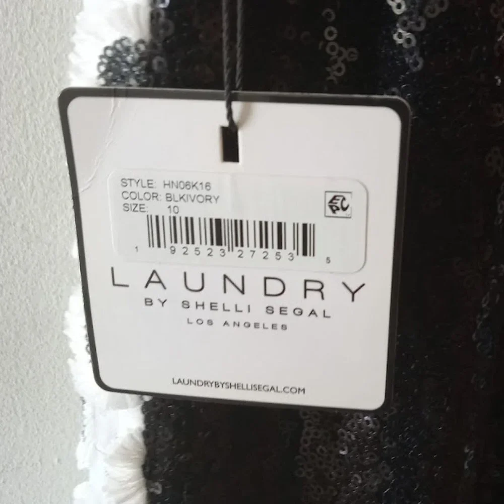 NWT | Gorgeous Sequin Floral Cocktail Dress | Laundry by Shelli Segal | Size: 10 - Picture 9 of 15